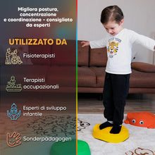 Carica l'immagine nel visualizzatore di Gallery, Pietre di equilibrio bambini 3 anni, percorso motorio antiscivolo, 5 pezzi