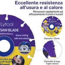 Carica l'immagine nel visualizzatore di Gallery, Lytool 2 Pezzi 115mm Disco Legno per Smerigliatrice, Ø115x22.23x1.2mm