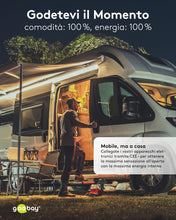 Carica l'immagine nel visualizzatore di Gallery, goobay Adattatore CEE per caravan, spina CEE a 2 prese CEE, portatile, con copertura protettiva, impermeabile IP44, 7623
