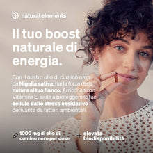 Carica l'immagine nel visualizzatore di Gallery, Olio di semi di cumino nero spremuto a freddo (Nigella sativa originale) - 400 capsule in una fornitura di 6 mesi - 1000