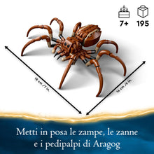 Carica l&#39;immagine nel visualizzatore di Gallery, LEGO Harry Potter Aragog nella Foresta Proibita, Grande Ragno Giocattolo da Costruire con Parti Snodabili, Giochi di Magia per Bambini e Bambine da 7 Anni in su con 2 Minifigure e Accessori 76434