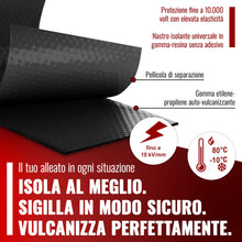 Carica l'immagine nel visualizzatore di Gallery, POPPSTAR Nastro isolante autoagglomerante universale, 5m x 19mm x 0,76mm, nero, 1 rotolo