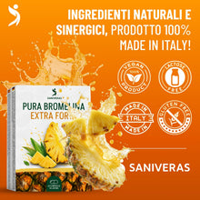 Carica l'immagine nel visualizzatore di Gallery, BROMELINA FORTE 5000+2500 GDU, 60 Cpr, VEGANO, Pura Extra Forte, Made in Italy