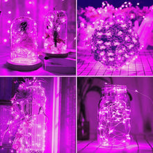 Carica l'immagine nel visualizzatore di Gallery, 2 pezzi di luci a stringa solare per esterni, 12 M / 39 Ft 100 LED Luci a stringa impermeabili Luci a stringa solare a 8