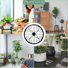 Carica l'immagine nel visualizzatore di Gallery, LATERN 4 Pezzi Supporti per Piante in Metallo, 23CM Supporto per Vasi di Fiori Resistenti Supporto per Contenitori Ripia