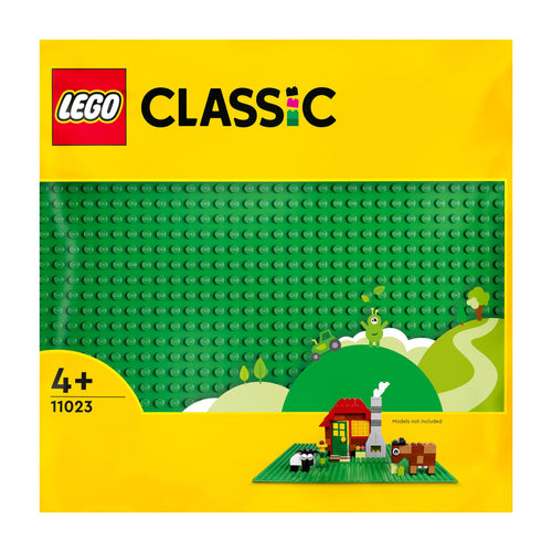 LEGO Classic Base Verde, Tavola per Costruzioni Quadrata con 32x32 Bottoncini, Piattaforma Classica per Mattoncini per Costruire ed Esporre, Set di Giochi per Bambini e Bambine da 4 Anni in su 11023