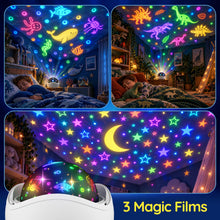 Carica l'immagine nel visualizzatore di Gallery, Fokky Proiettore di luce notturna, luci sensoriali con 93 modalità per