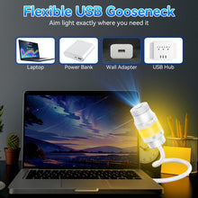Carica l'immagine nel visualizzatore di Gallery, Proiettore Stelle Soffitto, 2 In 1 USB Galaxy Projector Night Light (6 Films)