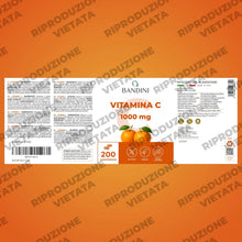 Carica l'immagine nel visualizzatore di Gallery, Bandini® Vitamina C 1.000mg 200 Compresse (+6 Mesi) | Sistema Immunitario