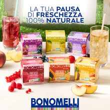 Carica l'immagine nel visualizzatore di Gallery, Bonomelli Infusi Fruttosi, Uva Nera e Fragola, Confezione da 12 Filtri, Gusto Intenso e Delicato, Infusione a Caldo e a 