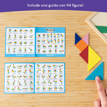 Carica l'immagine nel visualizzatore di Gallery, BONNYCO Tangram Legno Bambini, 30 Mini Giochi per Gadget Compleanno Bambini