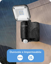 Carica l'immagine nel visualizzatore di Gallery, EDISHINE Faretto LED Esterno a Batteria con Sensore di Movimento, 300 LM