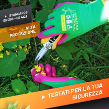 Carica l'immagine nel visualizzatore di Gallery, GRÜNTEK Guanti da Lavoro e Giardinaggio L/9 in bambù e Lattice 2 PAIA Per Lavoro Domestico Ediliza Pittura Supermercato 