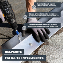 Carica l'immagine nel visualizzatore di Gallery, HELPMATE – Viti per lamiera 4,5x25 mm – Acciaio inossidabile A2 – 50 pezzi