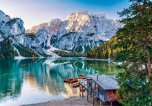 Carica l'immagine nel visualizzatore di Gallery, Clementoni - Puzzle 1000 Pezzi per Adulti e Ragazzi, Collection, Tema Lago di Braies, Poster Incluso, Compact Box, Idea 