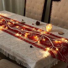 Carica l'immagine nel visualizzatore di Gallery, Ramo di luce bianca pura Rotang con 48 LED bianchi caldi, alimentato elettricamente, stringa di luci decorazione per cam