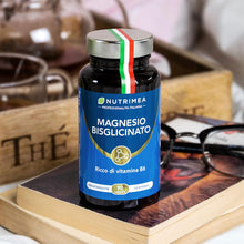 Carica l'immagine nel visualizzatore di Gallery, Magnesio Bisglicinato 1500 mg con Vitamina B6 | 90 Capsule | Nutrimea