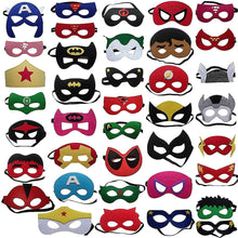 Carica l&#39;immagine nel visualizzatore di Gallery, ZPIMY 38 Pezzi Maschere di Supereroi, Maschere per Bambini, Maschere Supereroi Per Bambini, Supereroe per Feste, Maschere Feltro Mascherine del Partito, Supereroi Maschere Cosplay Per Bambini Adulti