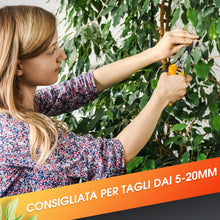 Carica l'immagine nel visualizzatore di Gallery, GRÜNTEK Forbici da Giardino Professionali Cesoie da Potatura Giardino 21cm Utensile da Giardino Giallo Gyrfalke