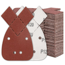 Carica l'immagine nel visualizzatore di Gallery, SHALL 120 fogli abrasivi, cuscinetti per levigatrice per mouse, 2 testine abrasive sostituibili, grane assortite 40/60/8