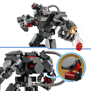 LEGO Marvel Mech di War Machine, Giocattolo Action Figure da Costruire, Gioco per Bambini e Bambine da 6 Anni con 3 Shooter, Personaggio Leggendario del MCU, Regalo di Compleanno da Supereroi 76277