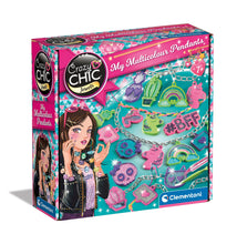 Carica l'immagine nel visualizzatore di Gallery, Clementoni Crazy Chic - My Multicolour Pendants, Kit Creazione Collane e Charms per Bambine 7+ Anni, Set Gioielli Fai da