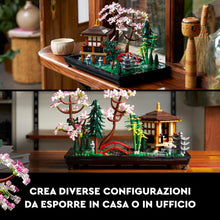 Carica l&#39;immagine nel visualizzatore di Gallery, LEGO 10315 Icons Il Giardino Tranquillo, Kit Giardino Botanico Zen per Adulti con Fiori di Loto, Regalo per Donna e Uomo Fan del Giardinaggio Giapponese, Decorazione da Scrivania Personalizzabile