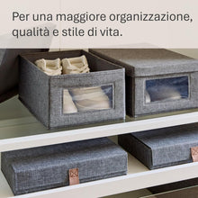 Carica l'immagine nel visualizzatore di Gallery, LOVE IT STORE IT Premium Scatola Porta Scarpe, Grigio, 2 Pezzi