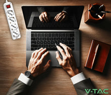 Carica l'immagine nel visualizzatore di Gallery, V-TAC Multipresa Elettrica 12 PRESE con Interruttore e Cavo 1,5Mt - 8 Prese Laterali 10/16A Bipasso e 4 Frontali 10/16A 