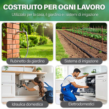 Carica l'immagine nel visualizzatore di Gallery, Manometro di Pressione dell'acqua di Rete 0 – 11 bar/0 – 160 PSI