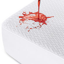 Carica l'immagine nel visualizzatore di Gallery, Coprimaterasso Premium Impermeabile 160 x 200 cm, Fino a 30 cm, Bianco