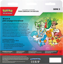 Carica l'immagine nel visualizzatore di Gallery, Pokémon: collezione illustrazione Primi compagni d’avventura - Serie 3 del GCC Pokémon (3 carte promozionali, 2 buste di