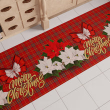 Carica l'immagine nel visualizzatore di Gallery, PETTI Artigiani Italiani - Tappeto Cucina Natalizio, Passatoia Cucina Natalizio, Tappeto Natalizio Cucina Antiscivolo e Lavabile, Tappeto per Natale 52x100 cm Merry Christmas, Made in italy
