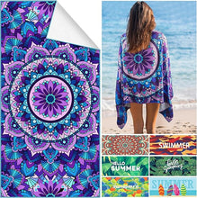 Carica l&#39;immagine nel visualizzatore di Gallery, AtailorBird Telo Mare Grande Asciugamano da Spiaggia in 180x90cm, Modello 1