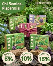 Carica l'immagine nel visualizzatore di Gallery, ZenGreens® Set di Semi di Erbe Aromatiche bio - 12 varietà antiche