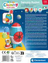 Carica l&#39;immagine nel visualizzatore di Gallery, Clementoni - 17806 - Soft Clemmy - Touch, Explore And Play Sensory Rocket, Razzo con Mattoncini Morbidi e Personaggio, Set Costruzioni Prima Infanzia Multilingua per Bambini 6 Mesi, Made in Italy