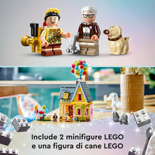 Carica l&#39;immagine nel visualizzatore di Gallery, LEGO Disney e Pixar Casa di “Up”, Modellino da Costruire con Palloncini e Figure di Carl, Russell e Dug, Giochi per Bambini e Bambine da 9 Anni, Idea Regalo Iconica, Giocattolo da Collezione 43217