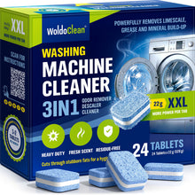 Carica l'immagine nel visualizzatore di Gallery, WoldoClean Pulitore Lavatrice 3in1 24 Pastiglie - Cura Anticalcare Odori