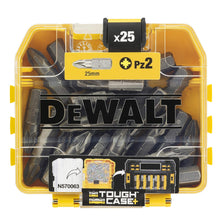 Carica l'immagine nel visualizzatore di Gallery, DEWALT Set inserti avvitatore da 25 mm, 25 pezzi, TOUGHCASE+, DT71521-QZ