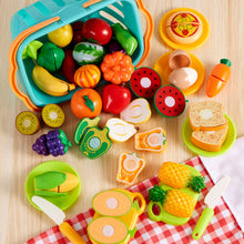 Carica l'immagine nel visualizzatore di Gallery, JOYIN 68 Pezzi Giocattolo da Taglio per Cucina per Bambini, Cibo Finto per Cucina da Gioco, Include Frutta e Verdura in Plastica, Cesto Portaoggetti, Giocattoli Finti, Regali per Bambini