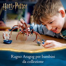 Carica l&#39;immagine nel visualizzatore di Gallery, LEGO Harry Potter Aragog nella Foresta Proibita, Grande Ragno Giocattolo da Costruire con Parti Snodabili, Giochi di Magia per Bambini e Bambine da 7 Anni in su con 2 Minifigure e Accessori 76434