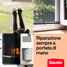 Carica l'immagine nel visualizzatore di Gallery, GAUDER Nastro riparazione zanzariere (1 m x 50 mm - nero)