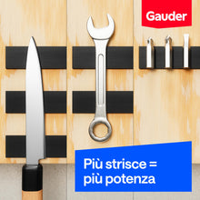 Carica l'immagine nel visualizzatore di Gallery, GAUDER Strisce magnetiche autoadesive, calamite (10 pz, 15cm x 25mm x 2mm)