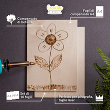 Carica l'immagine nel visualizzatore di Gallery, Creative Deco 10x A4 Pannelli Compensato 300 x 210 x 3 mm