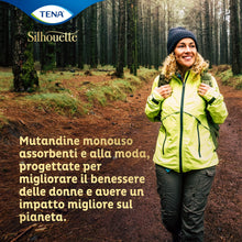 Carica l'immagine nel visualizzatore di Gallery, TENA Silhouette, Noir, Vita Bassa, Taglia M, 30 Mutandine, per Perdite Urinarie, Elasticizzate, Monouso, per Donna