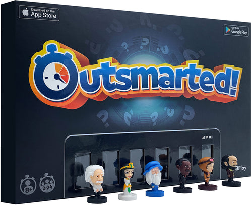 OUTSMARTED! Il gioco da tavolo con quiz per famiglie dal vivo | Età 8+ | Per 2 a 24 giocatori (Outsmarted edizione 2024)