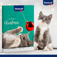 Carica l'immagine nel visualizzatore di Gallery, Calendario dell'avvento Gatto 2024, deliziosi snack accuratamente selezionati,golosità per il periodo delle feste natalizie per gatti di tutte le età (1x363 g)