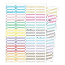 Carica l&#39;immagine nel visualizzatore di Gallery, 280 Etichette Adesive per Matite Scuola con Nome Personalizzabile - Etichette Adesive Personalizzate Colorate per Matite Penne Pennarelli Oggetti - Nomi Adesivi Personalizzati Bambini Impermeabili