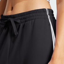 Carica l'immagine nel visualizzatore di Gallery, Adidas Femme Essentials 3-Stripes French Terry Cuffed Pants, Black/White, L