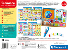 Carica l&#39;immagine nel visualizzatore di Gallery, Clementoni Sapientino - Scuola dell&#39;Infanzia, Gioco Educativo Parlante 4-6 Anni, Quiz su Parole, Logica, Sillabe e Operazioni, 8 attività con Penna Interattiva, Made in Italy, Lingua Italiana, 16749